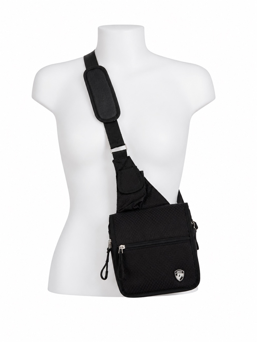Size OS Heys‎ Women’s Black Travel Crossbody Bag Document Organizer
